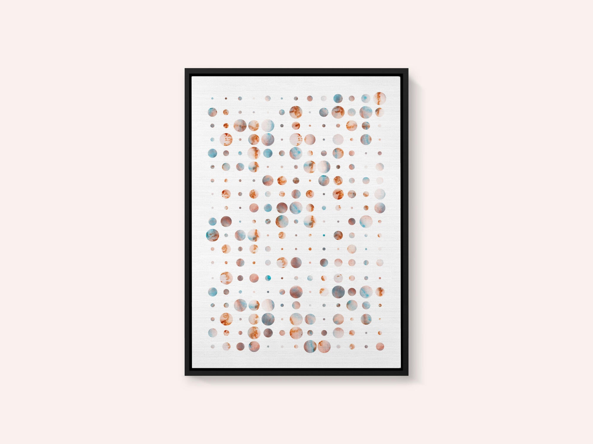 Warm Cool Abstract Dots