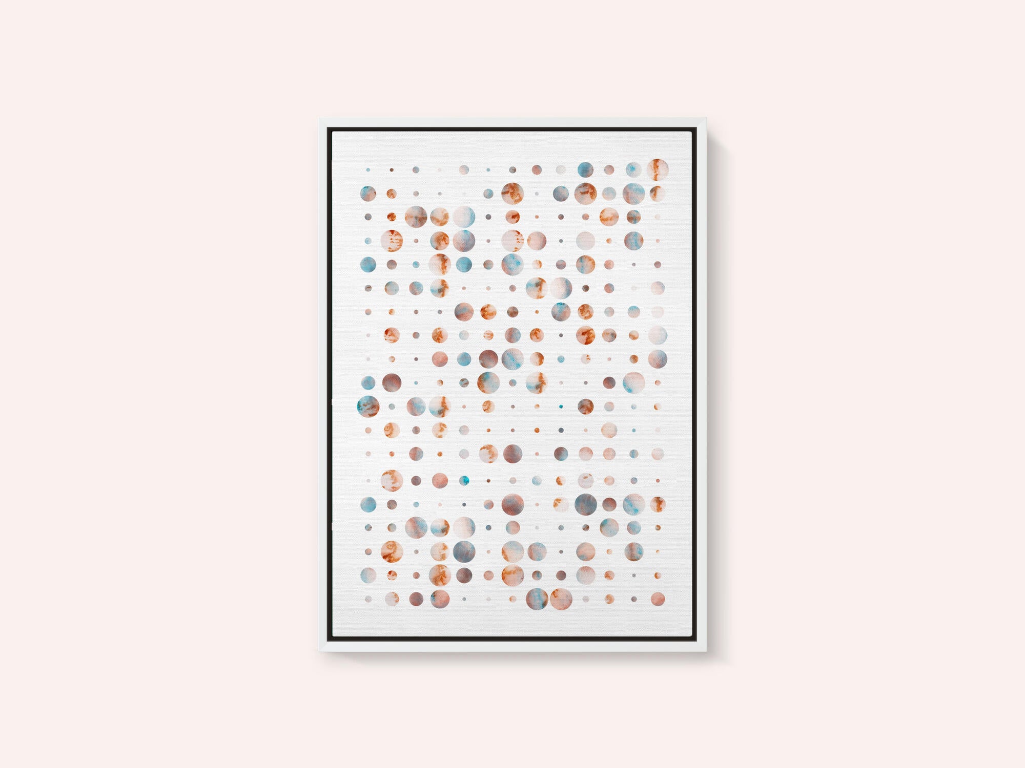 Warm Cool Abstract Dots
