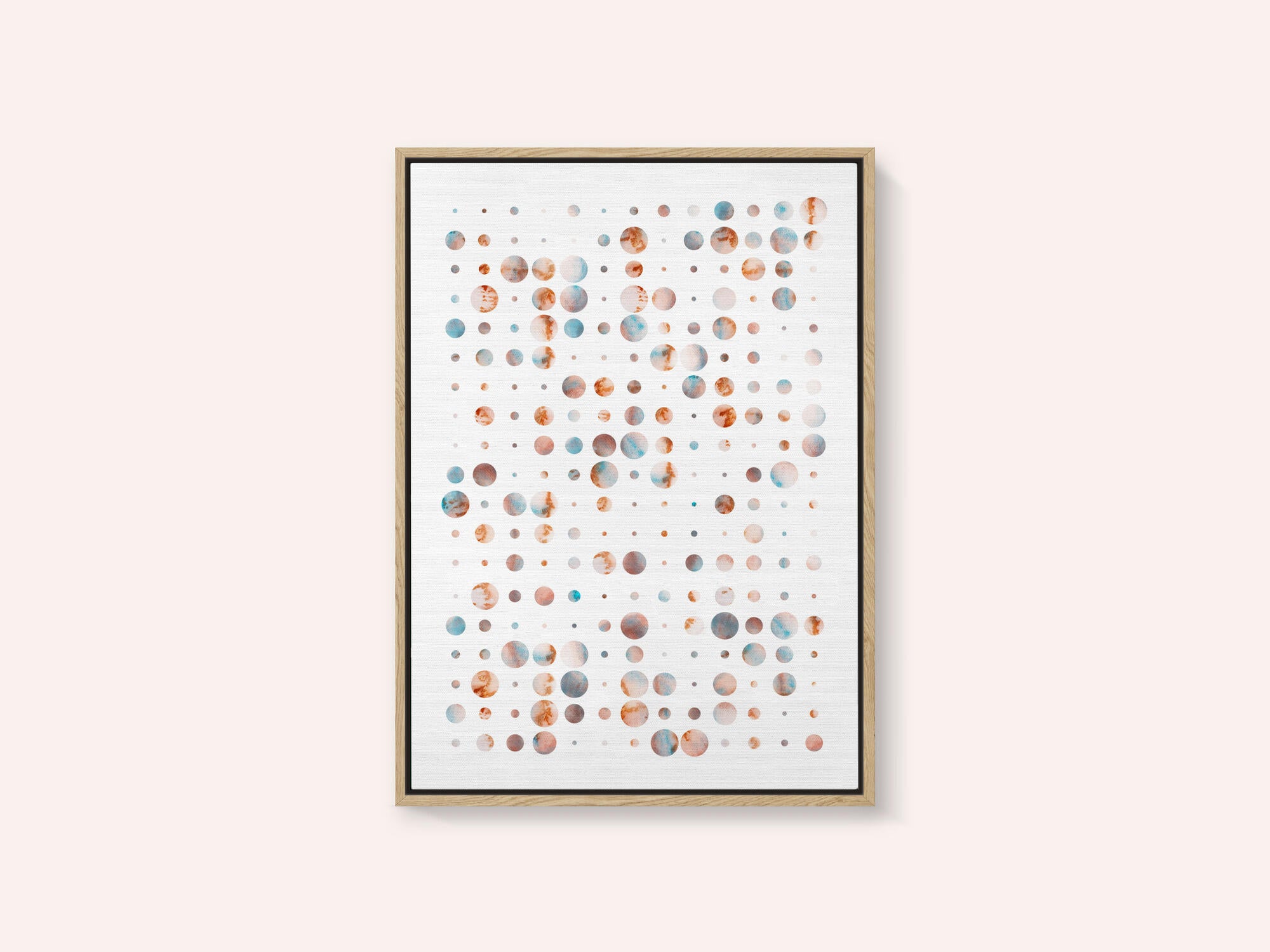 Warm Cool Abstract Dots