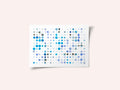 Blue Watercolor Dots