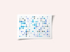 Blue Watercolor Dots