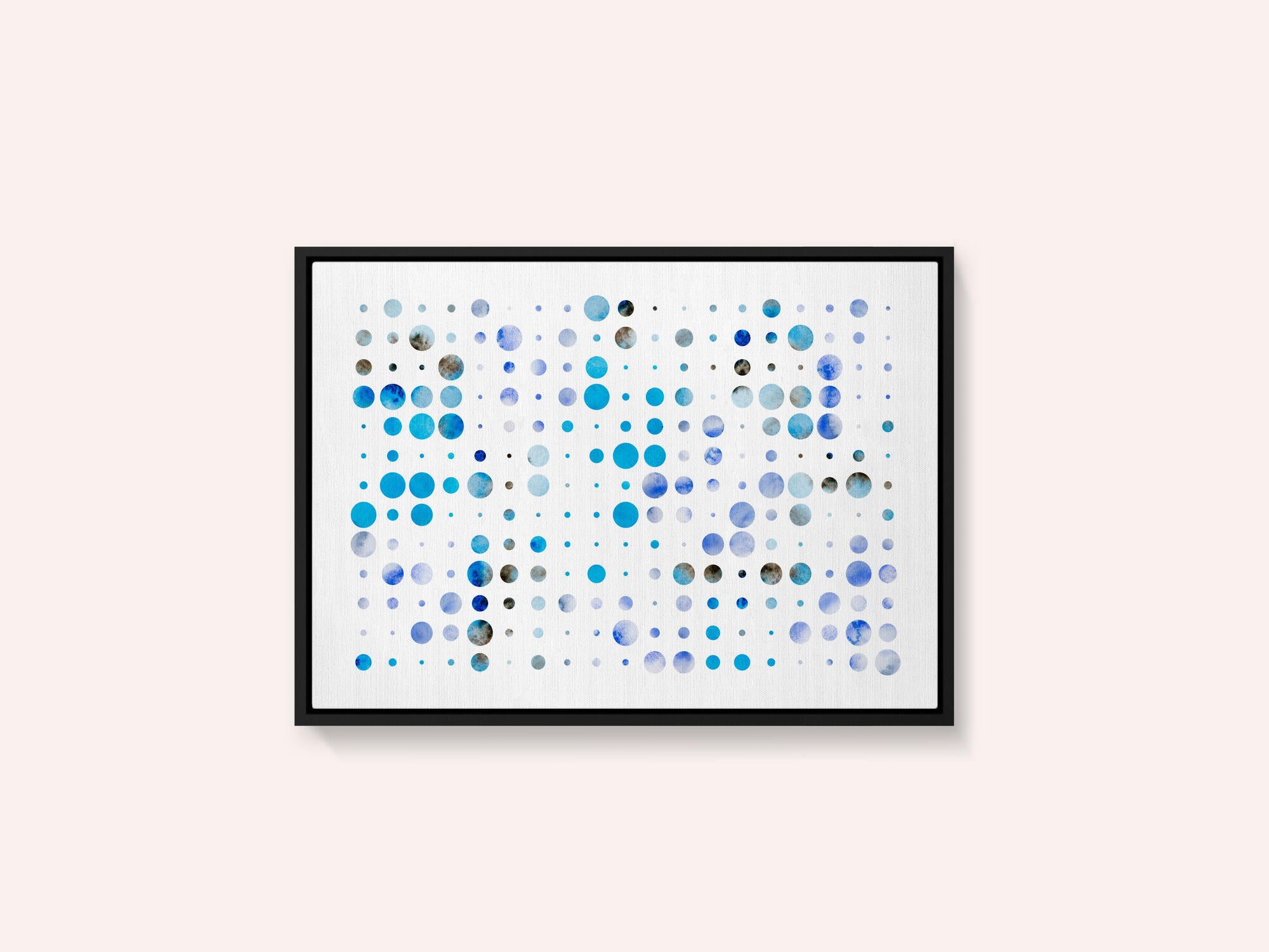 Blue Watercolor Dots