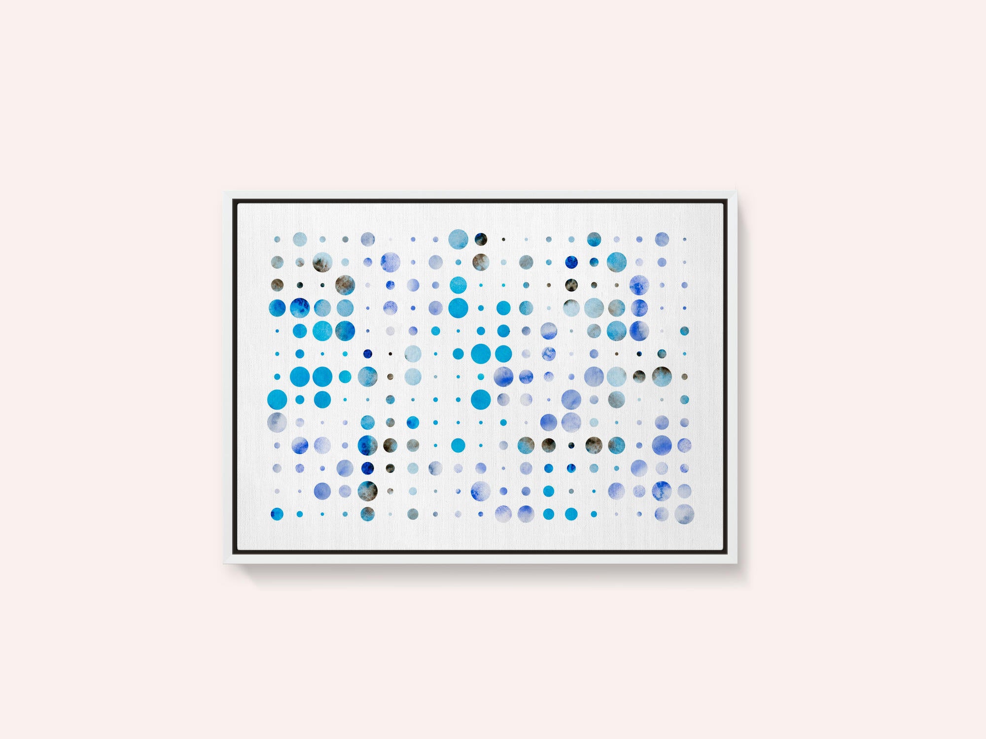 Blue Watercolor Dots