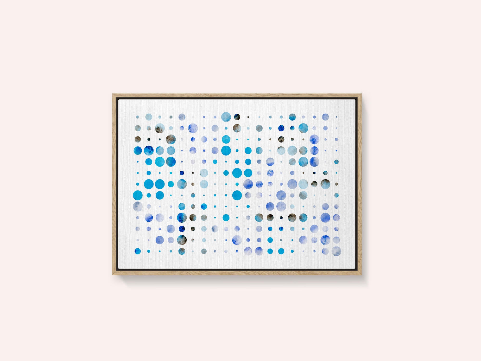 Blue Watercolor Dots