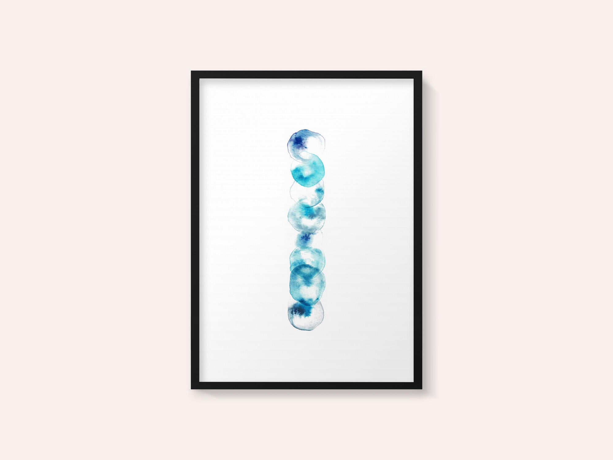 Serene Blue Circles