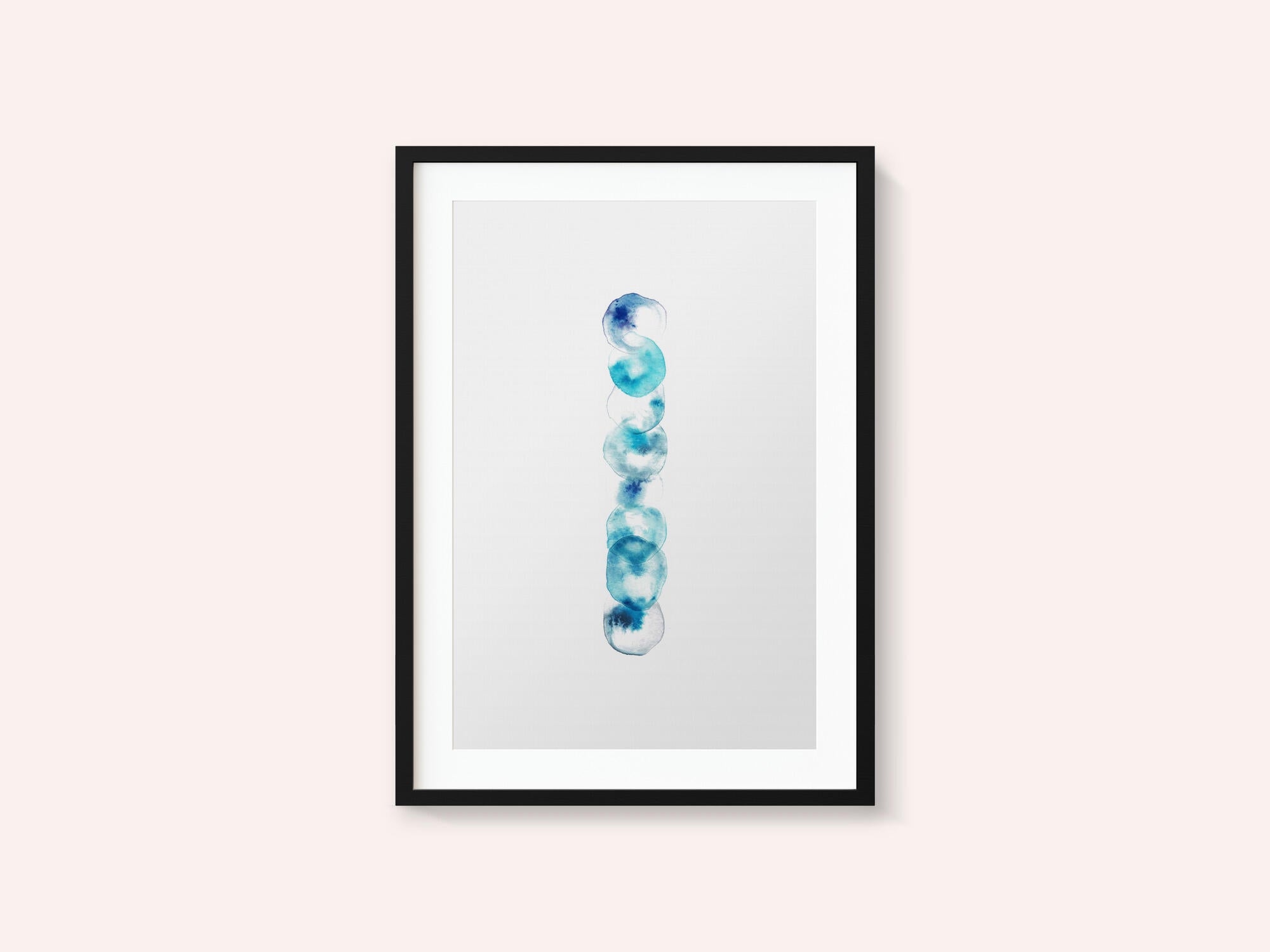 Serene Blue Circles