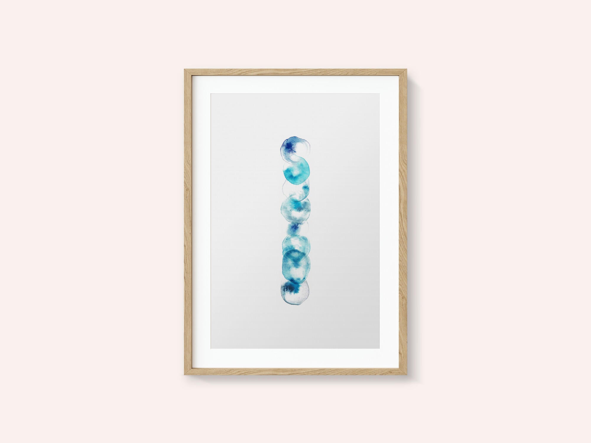 Serene Blue Circles