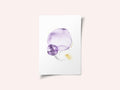 Purple Gold Abstract Shapes