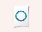 Blue Gold Cosmic Ring