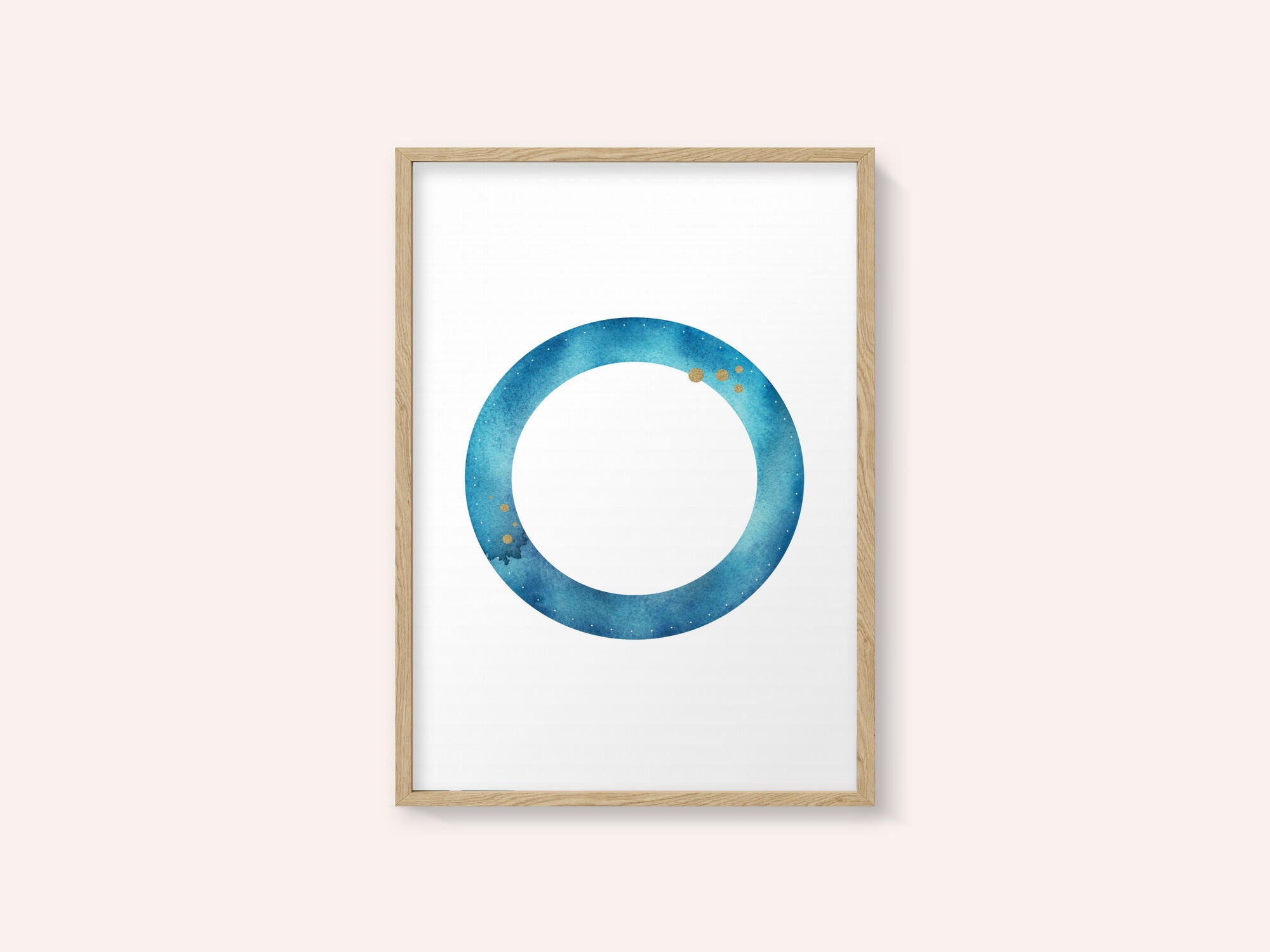 Blue Gold Cosmic Ring