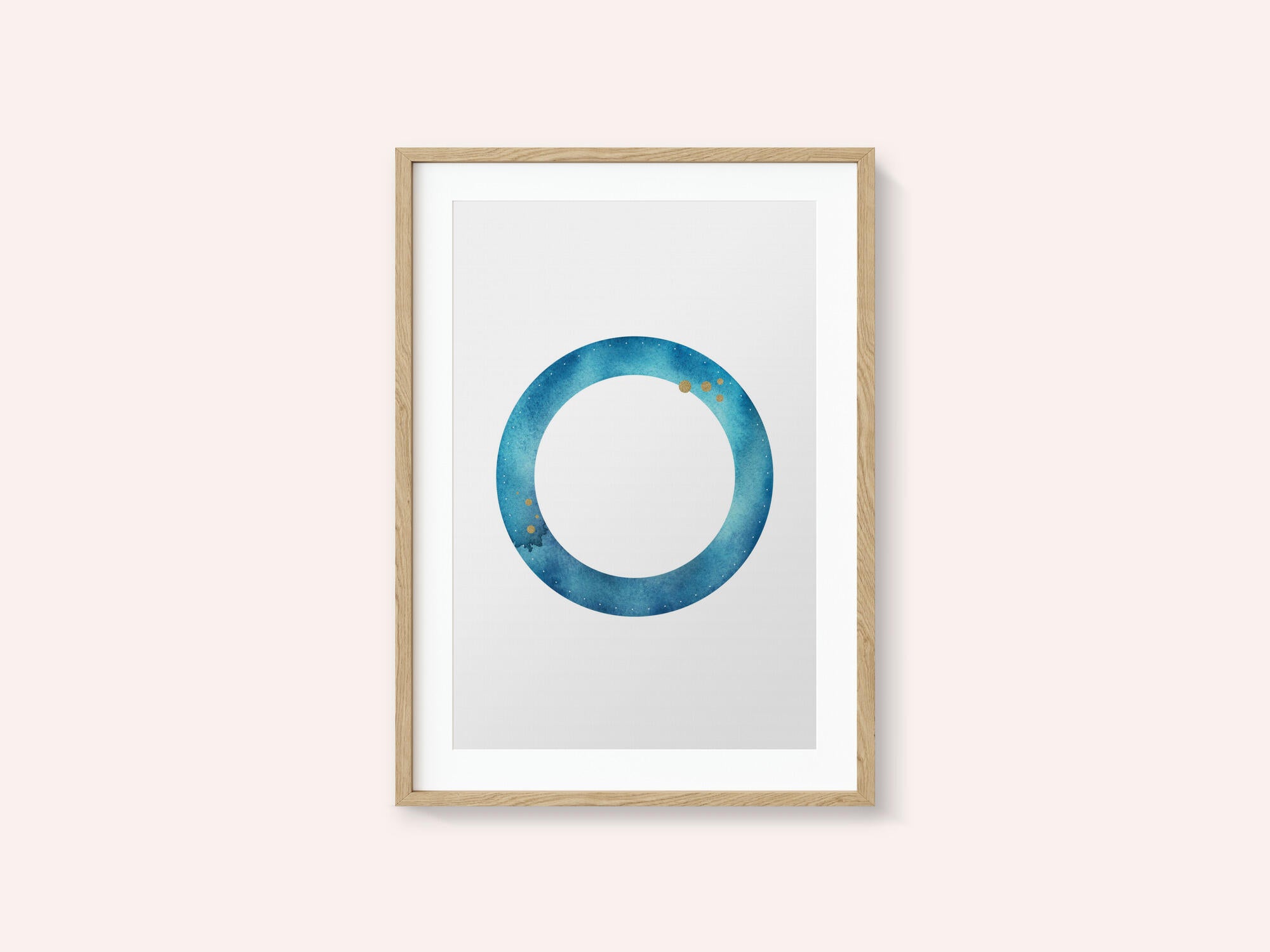 Blue Gold Cosmic Ring
