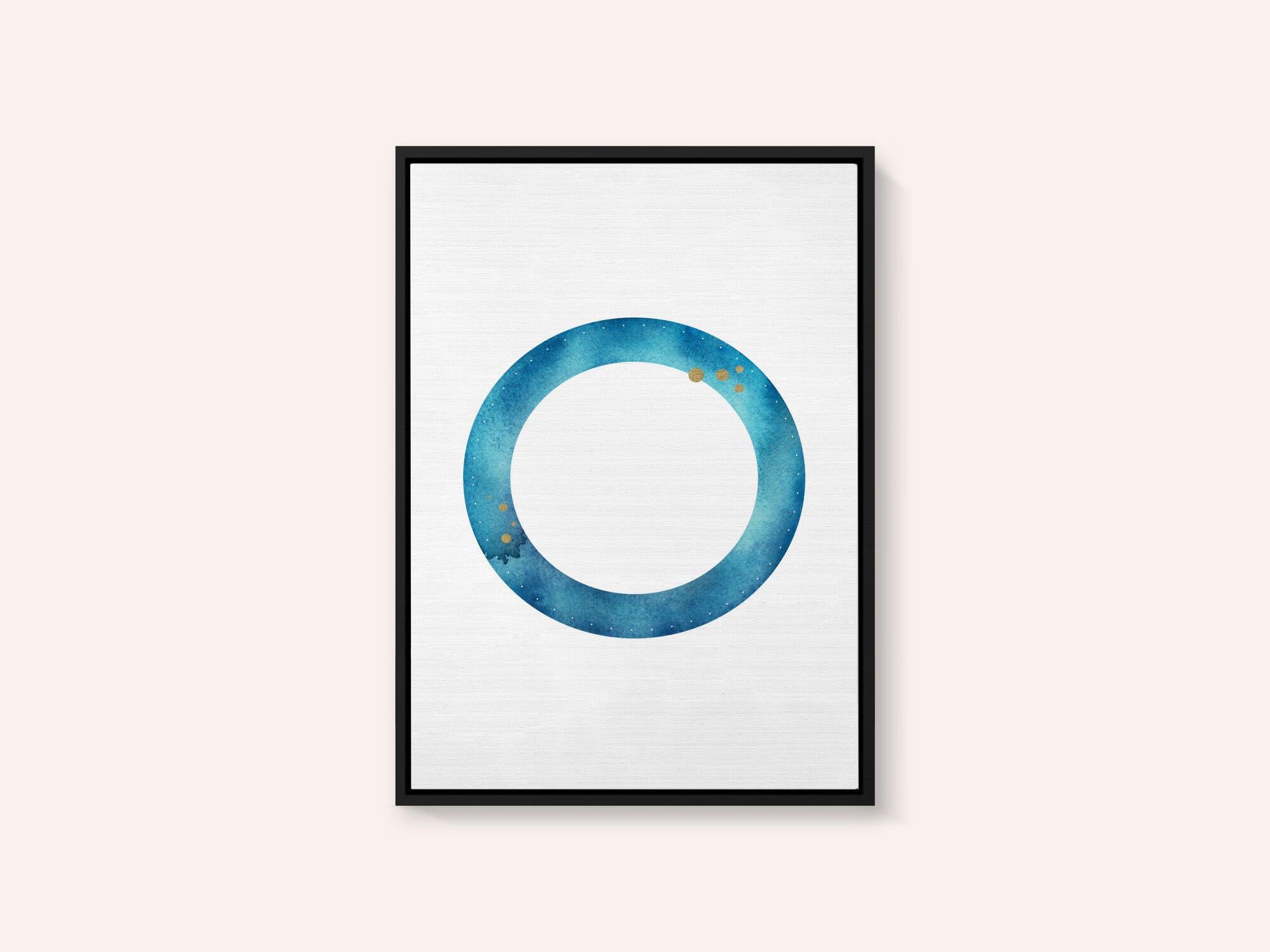 Blue Gold Cosmic Ring