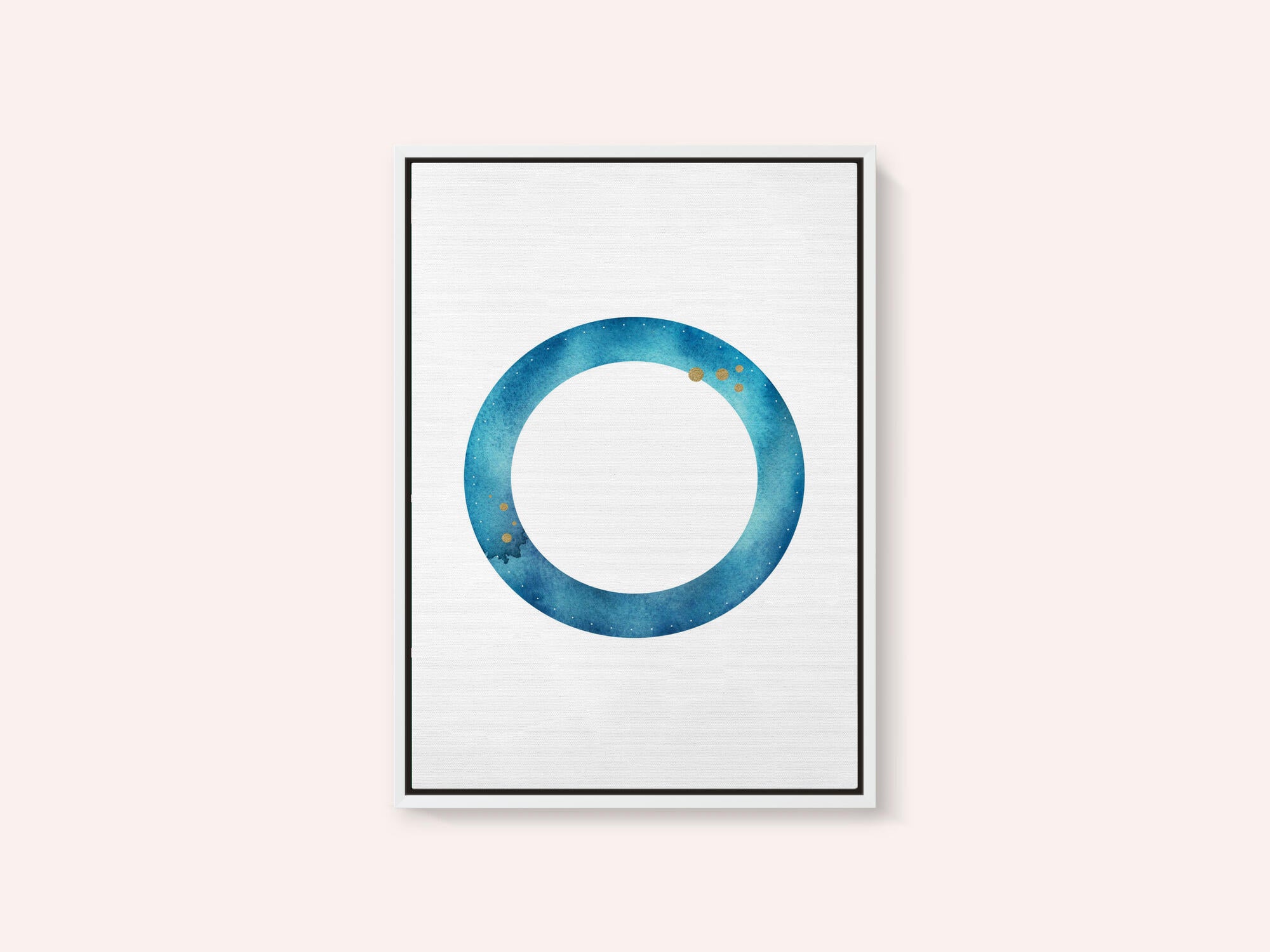 Blue Gold Cosmic Ring