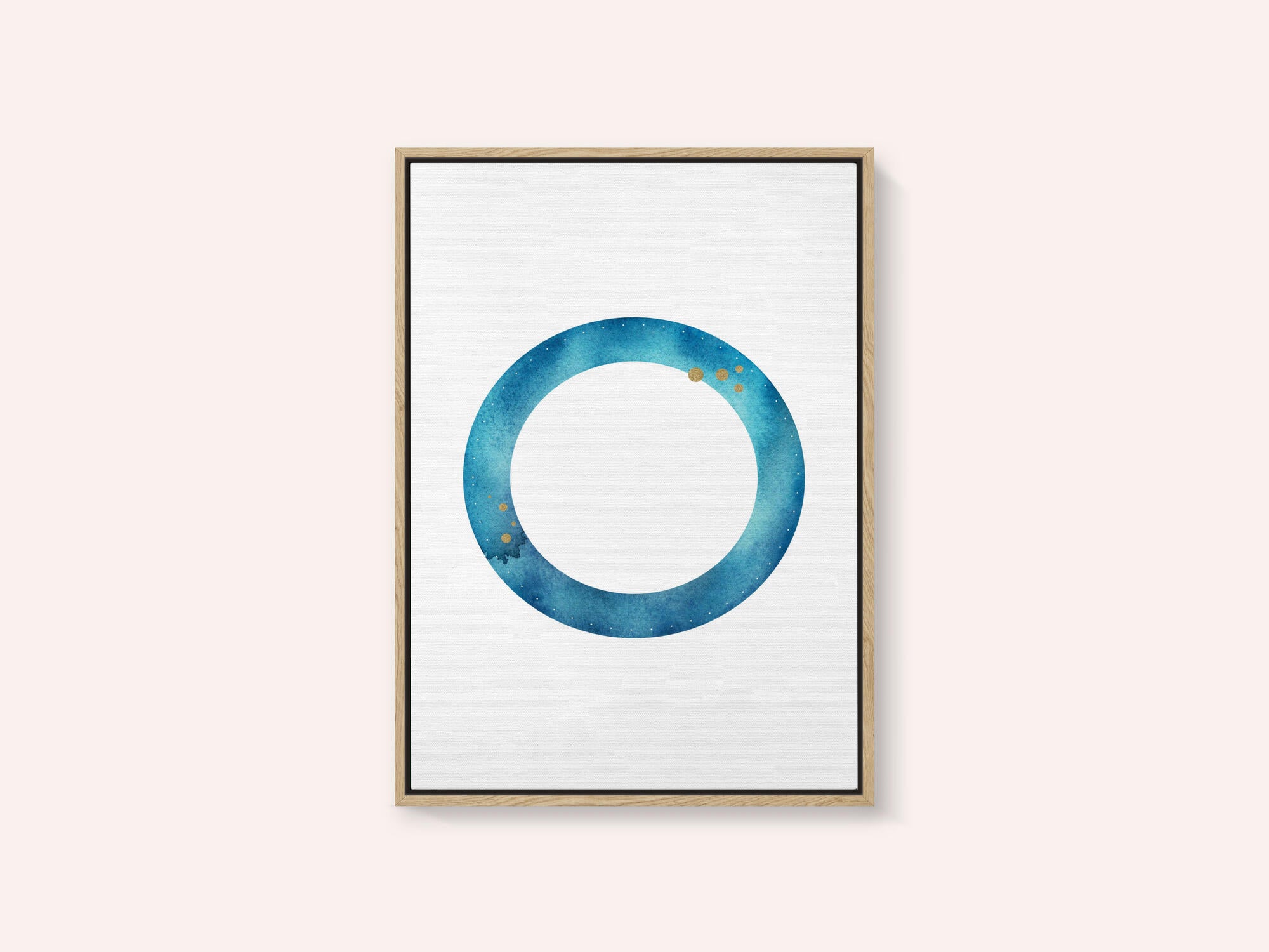 Blue Gold Cosmic Ring