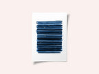 Midnight Blue Gold Strokes