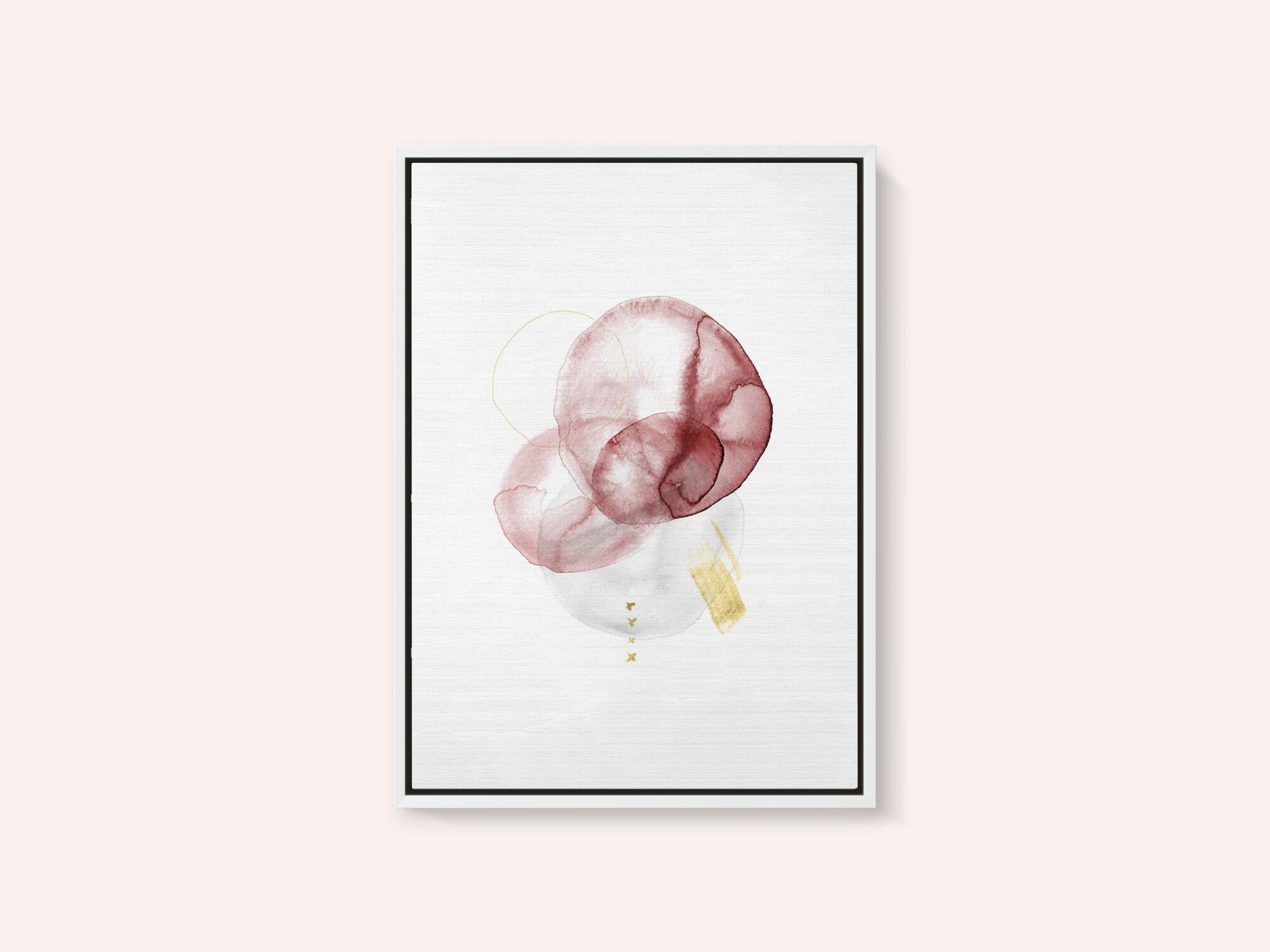 Blush Gold Abstract Flow