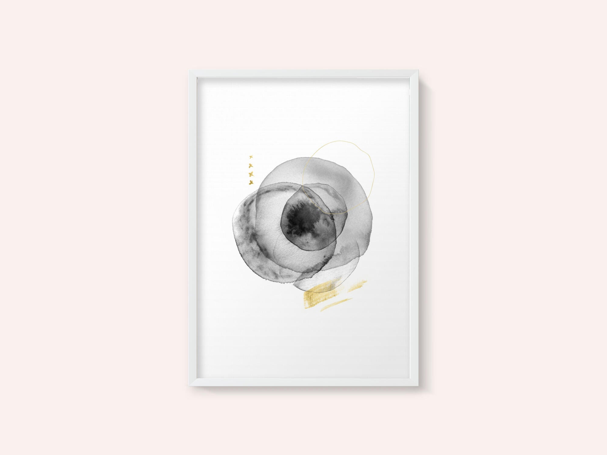Black Gold Fluid Circles
