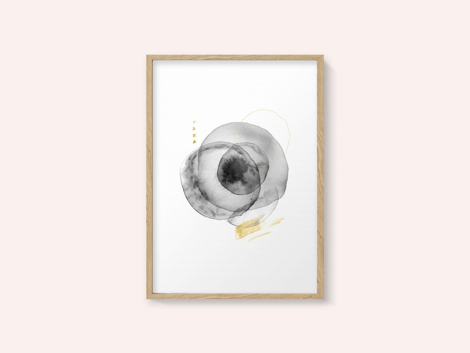 Black Gold Fluid Circles