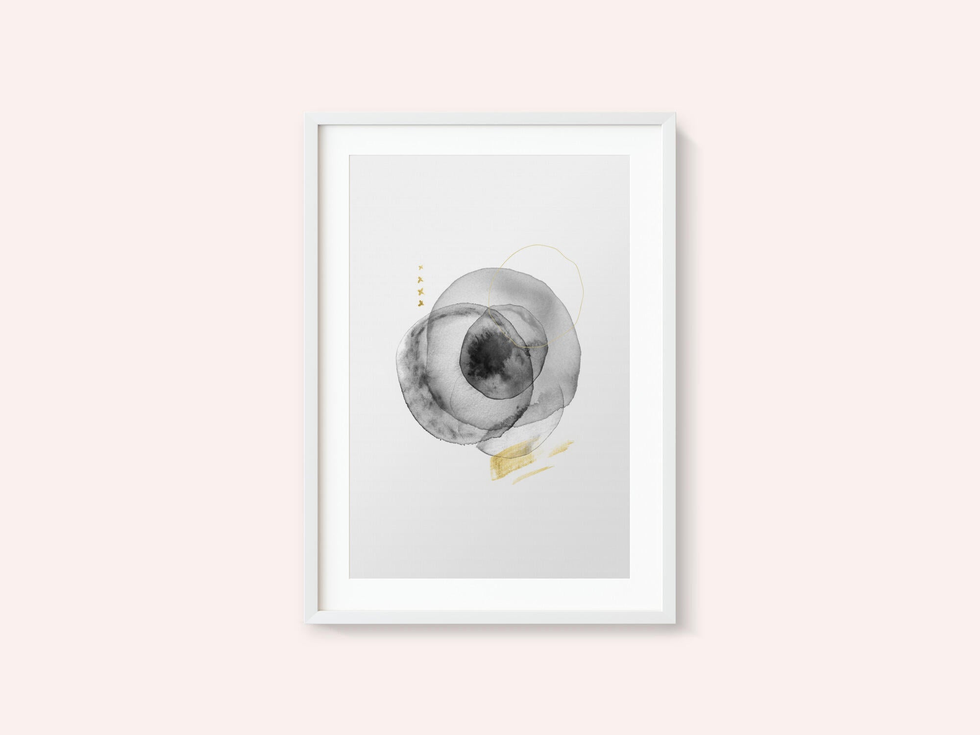Black Gold Fluid Circles