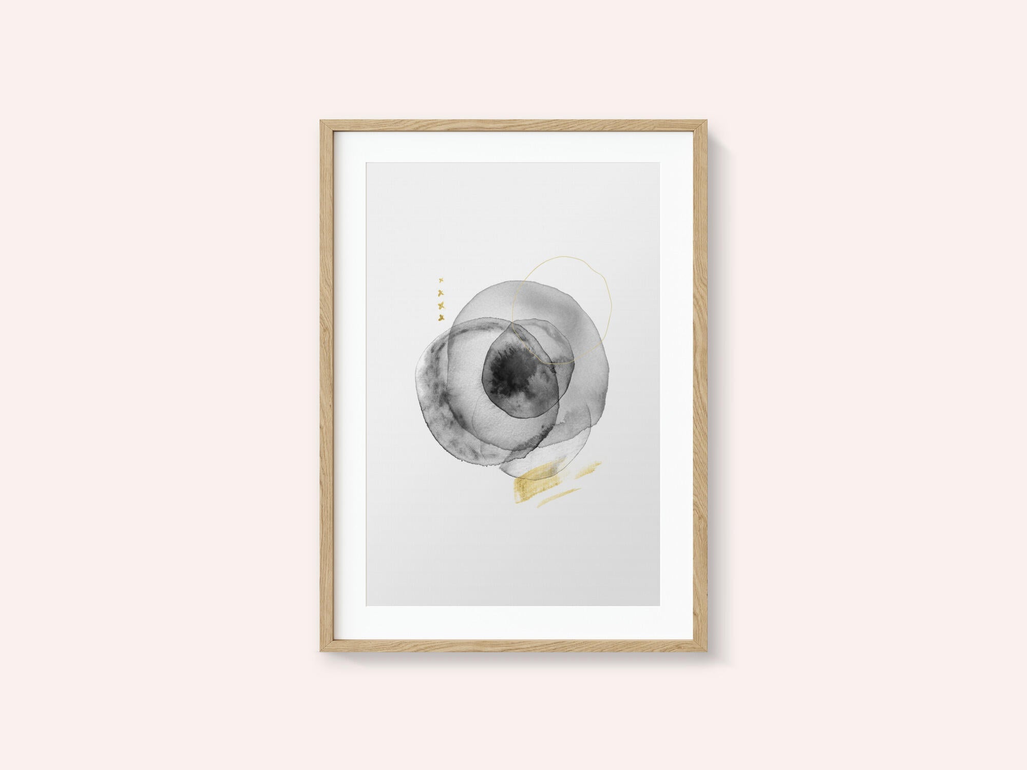 Black Gold Fluid Circles
