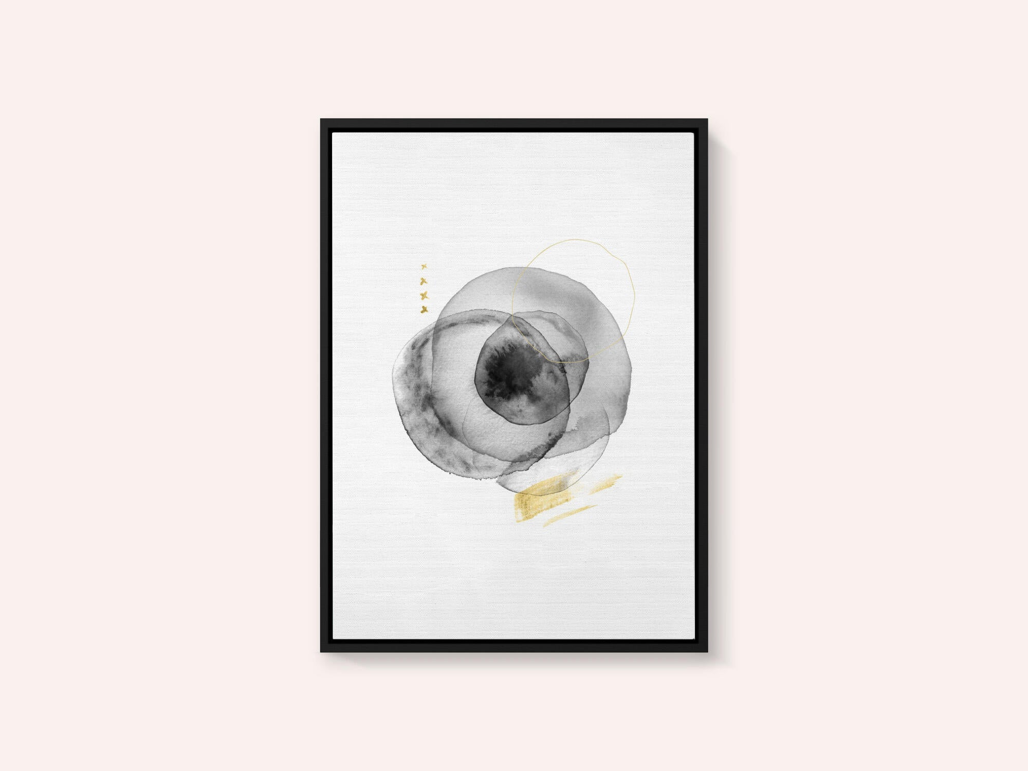 Black Gold Fluid Circles
