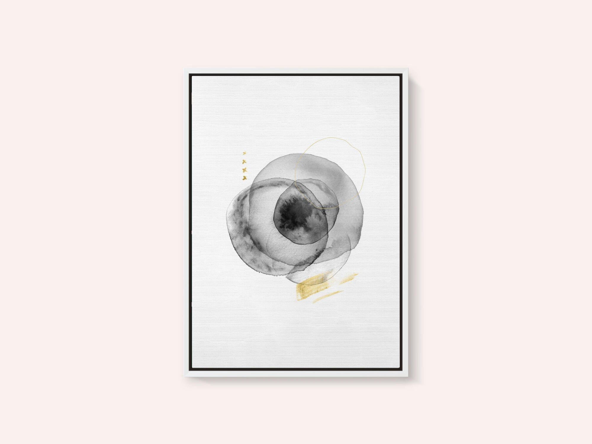 Black Gold Fluid Circles