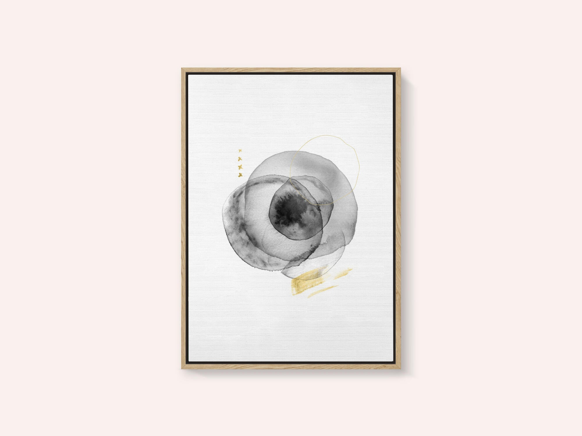 Black Gold Fluid Circles