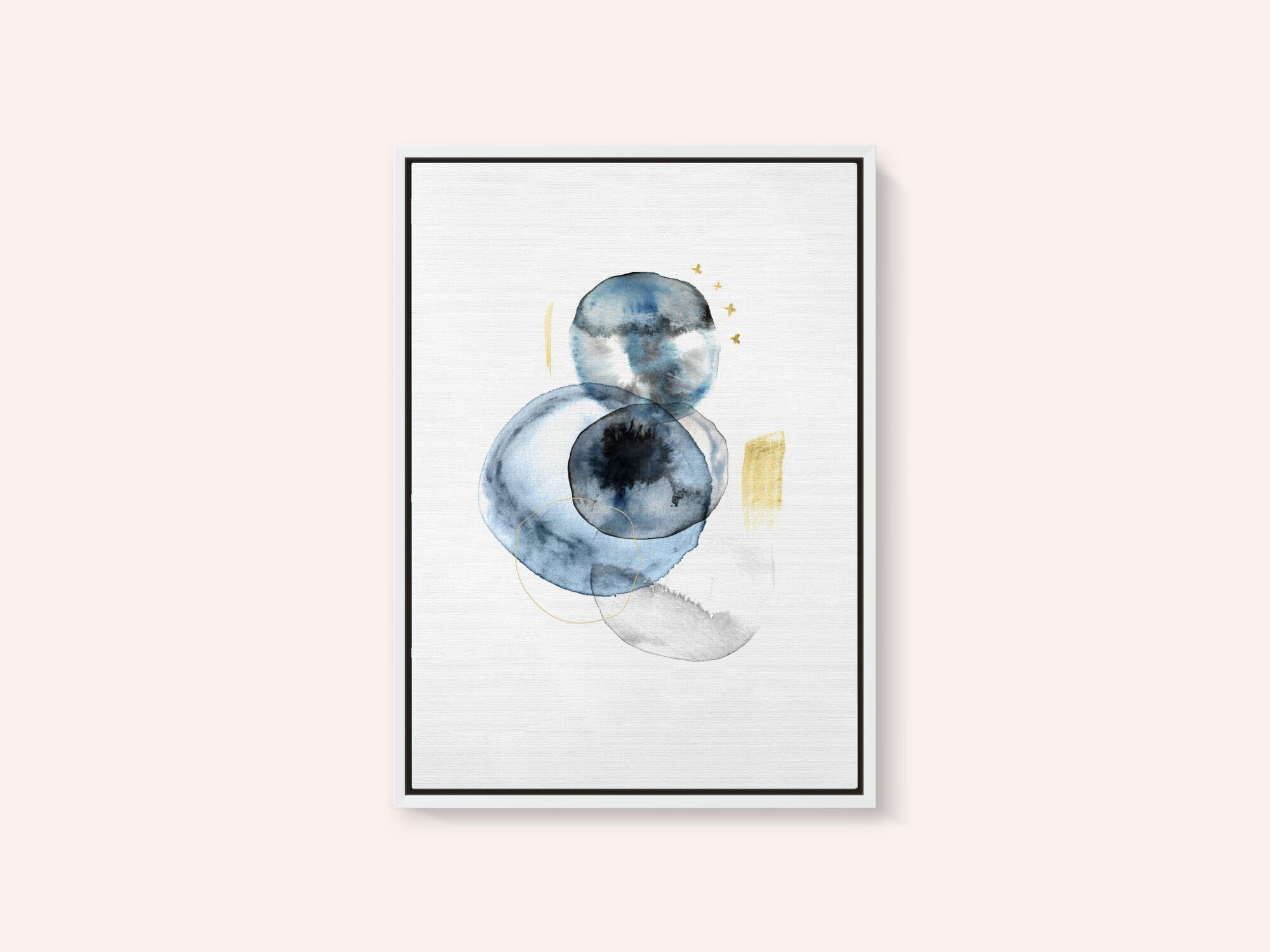 Elegant Blue Gold Shapes