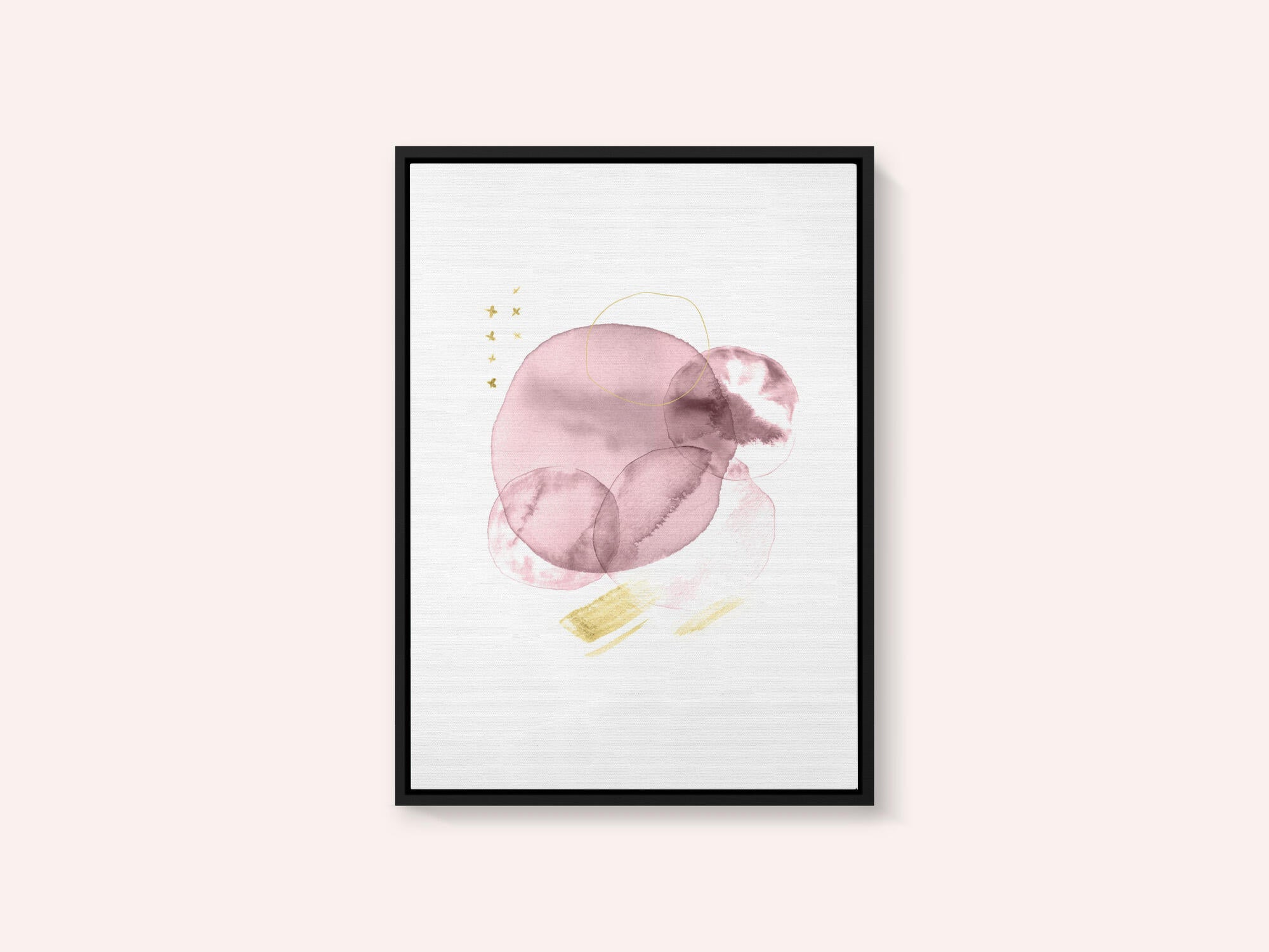 Blush Gold Fluid Shapes