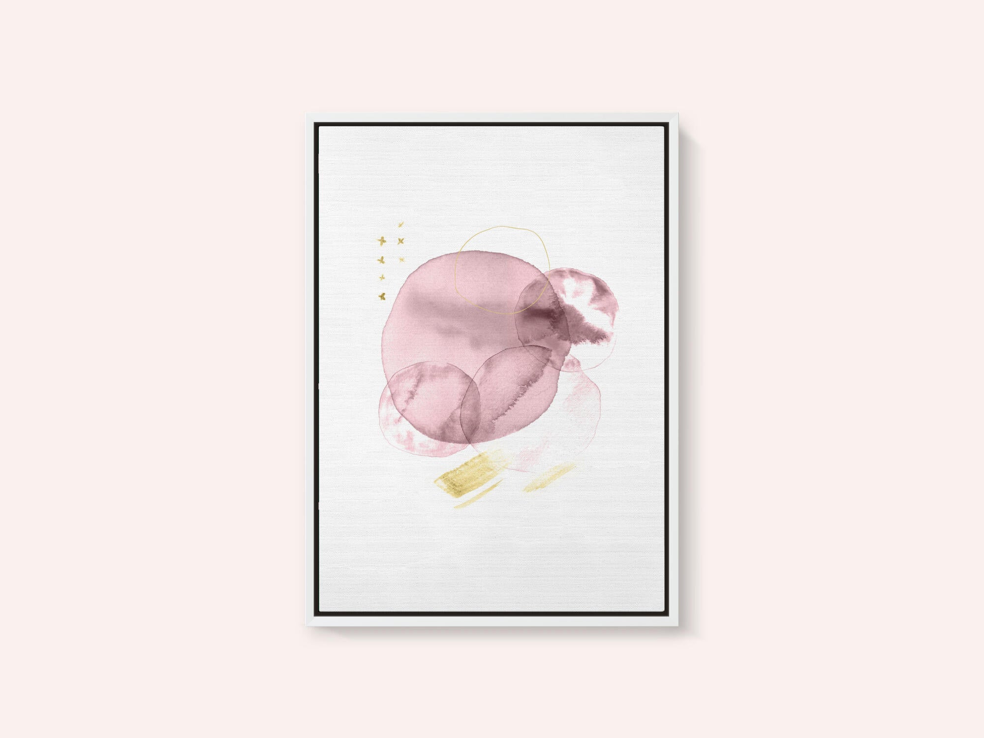 Blush Gold Fluid Shapes