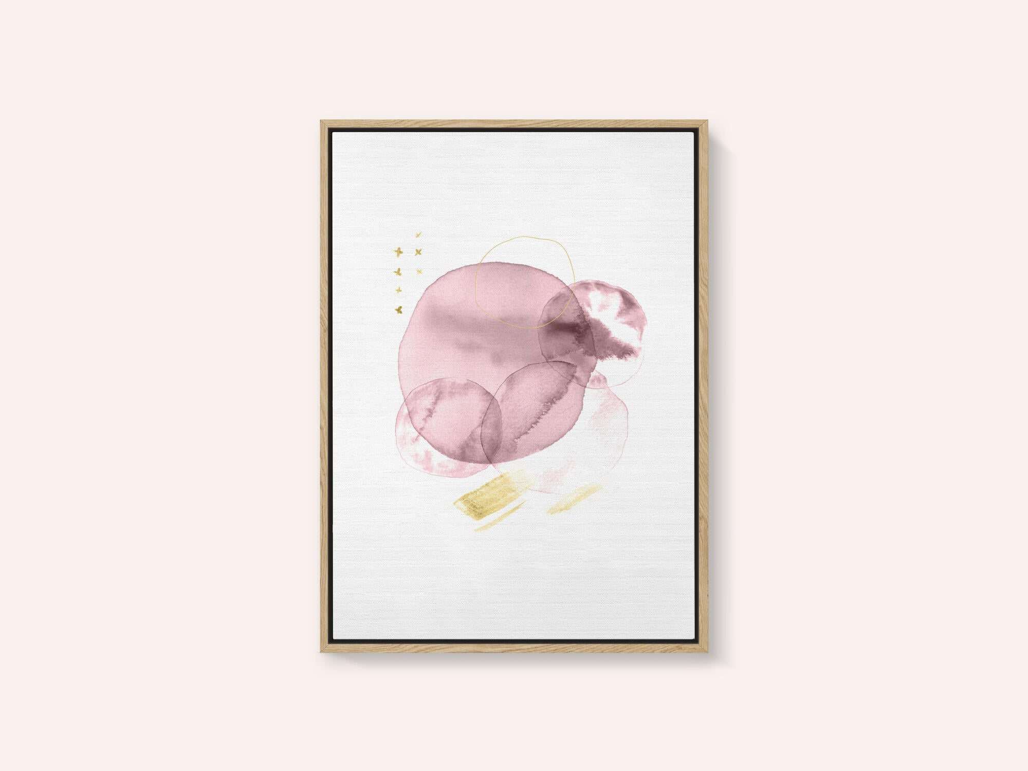 Blush Gold Fluid Shapes