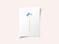 Blue Watercolor Bloom