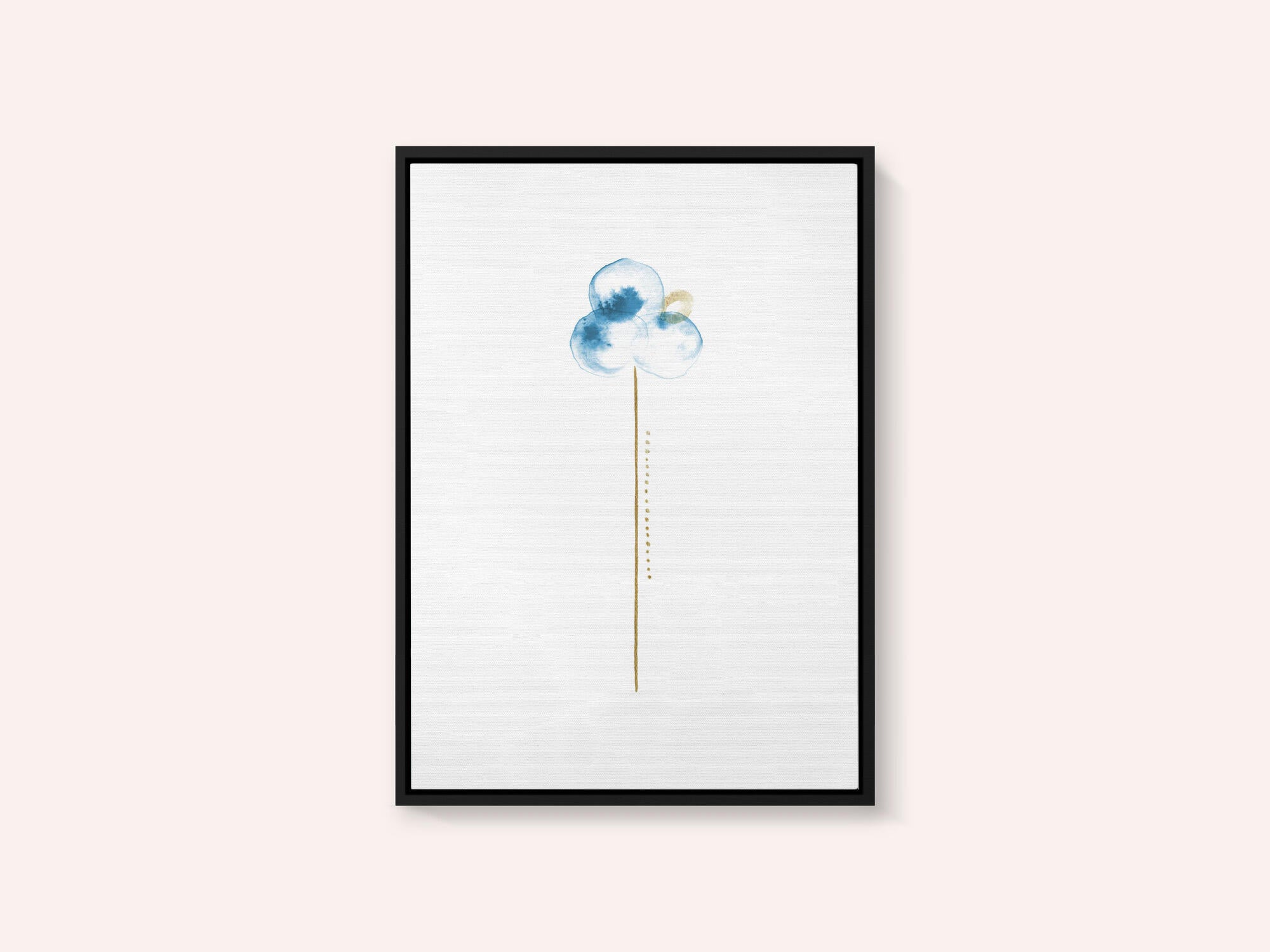 Blue Watercolor Bloom