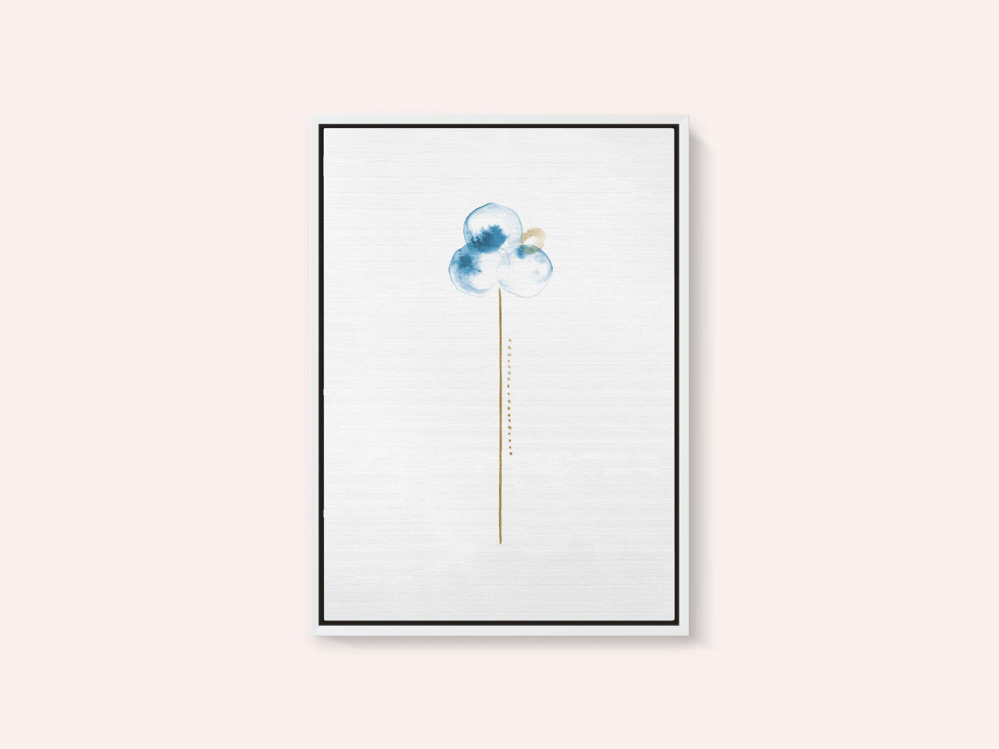 Blue Watercolor Bloom