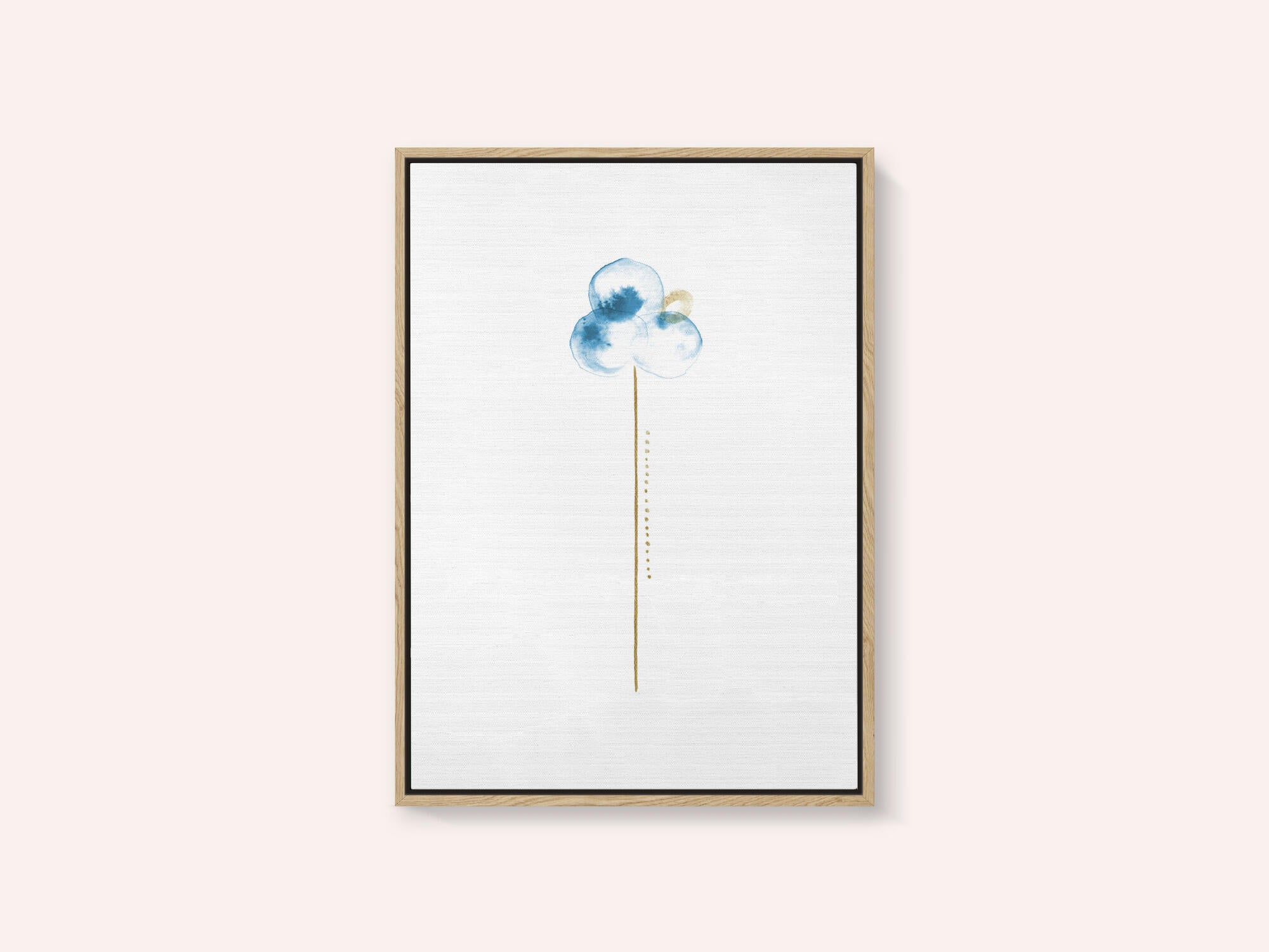 Blue Watercolor Bloom
