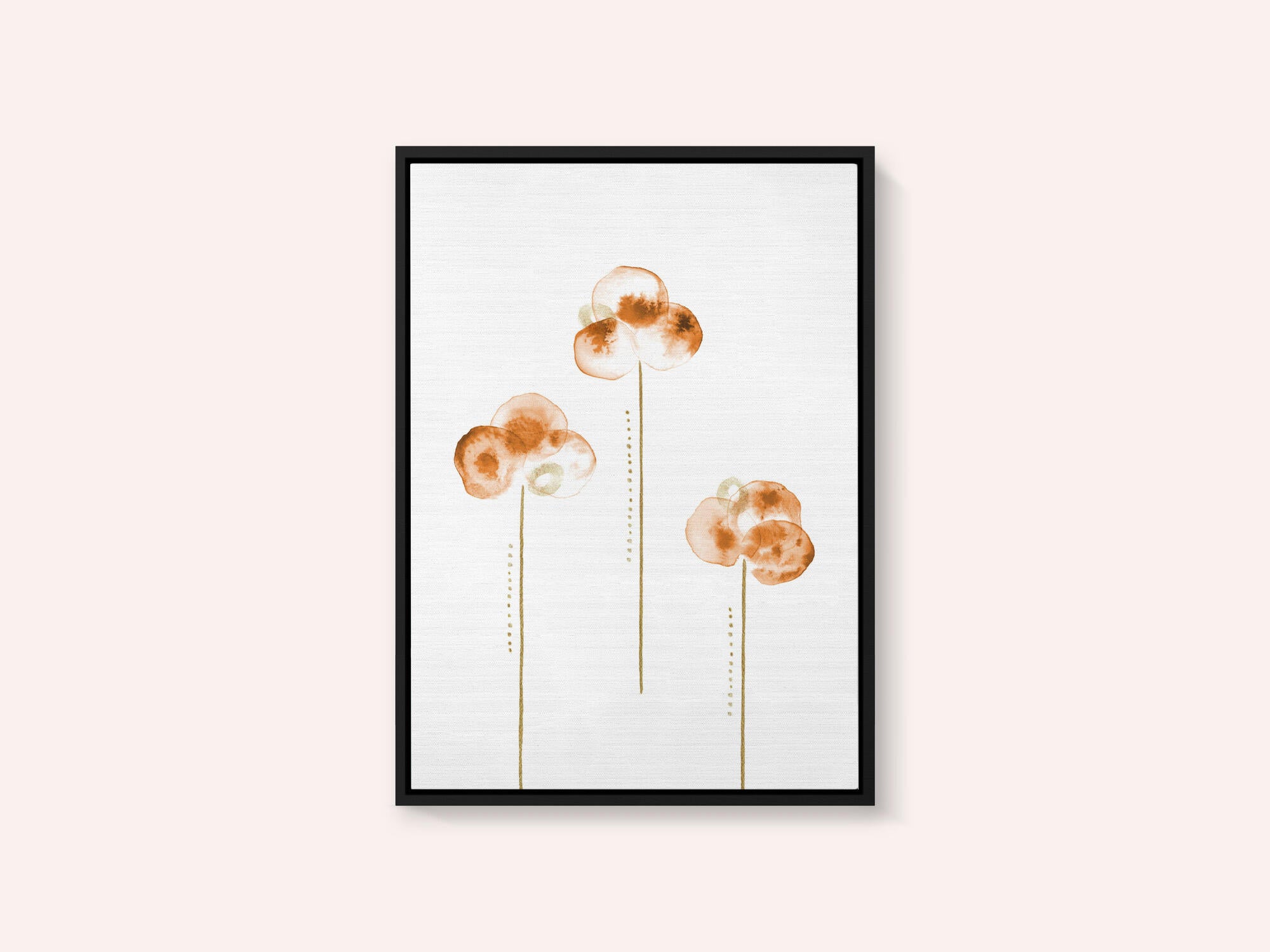Minimalist Orange Blooms