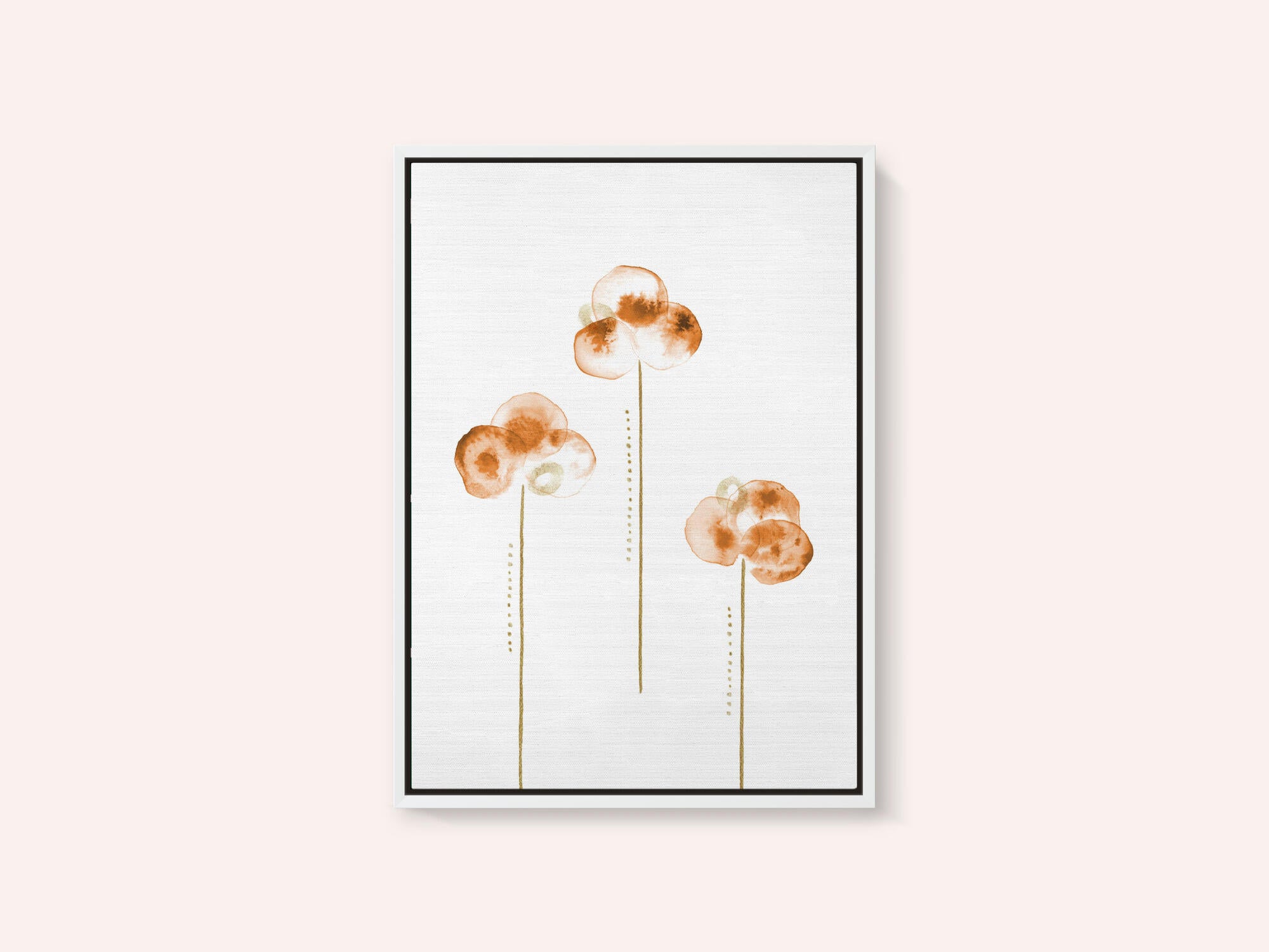 Minimalist Orange Blooms