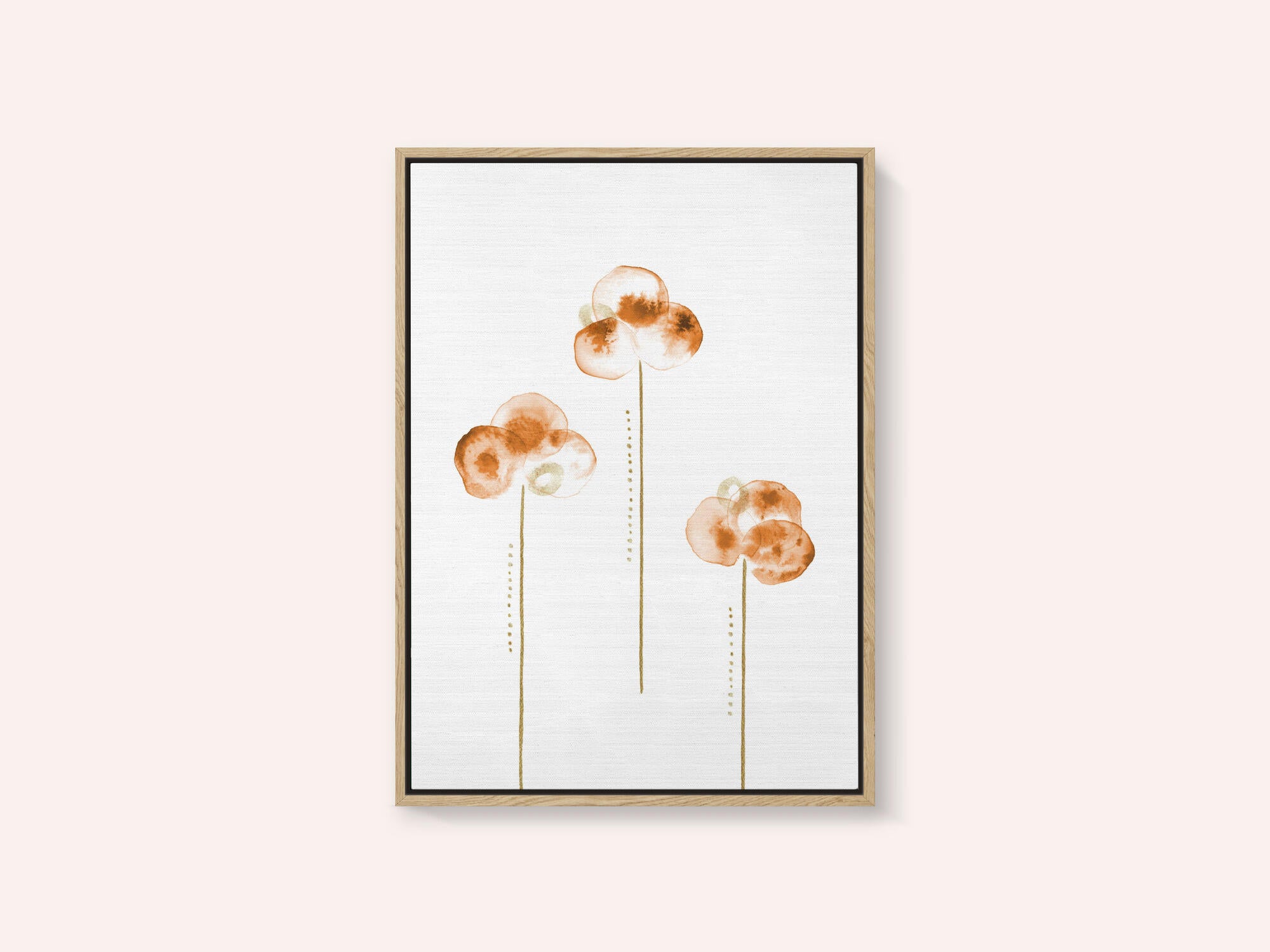 Minimalist Orange Blooms