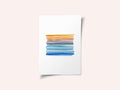 Sunset Watercolor Stripes