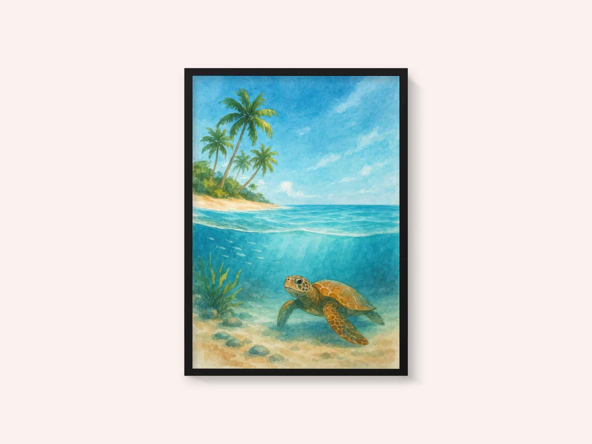Tropical Sea Turtle View