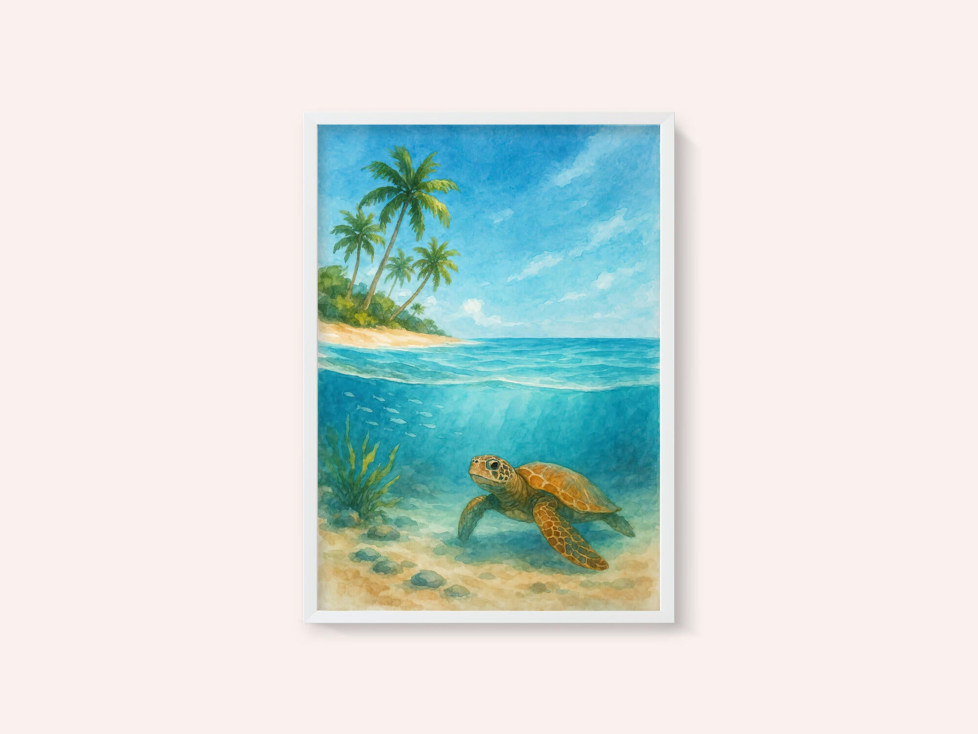 Tropical Sea Turtle View