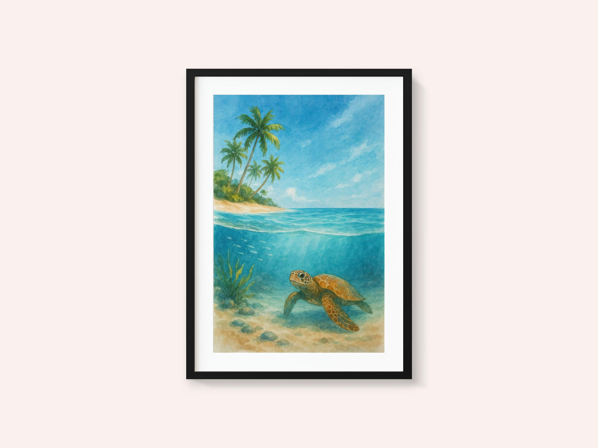 Tropical Sea Turtle View