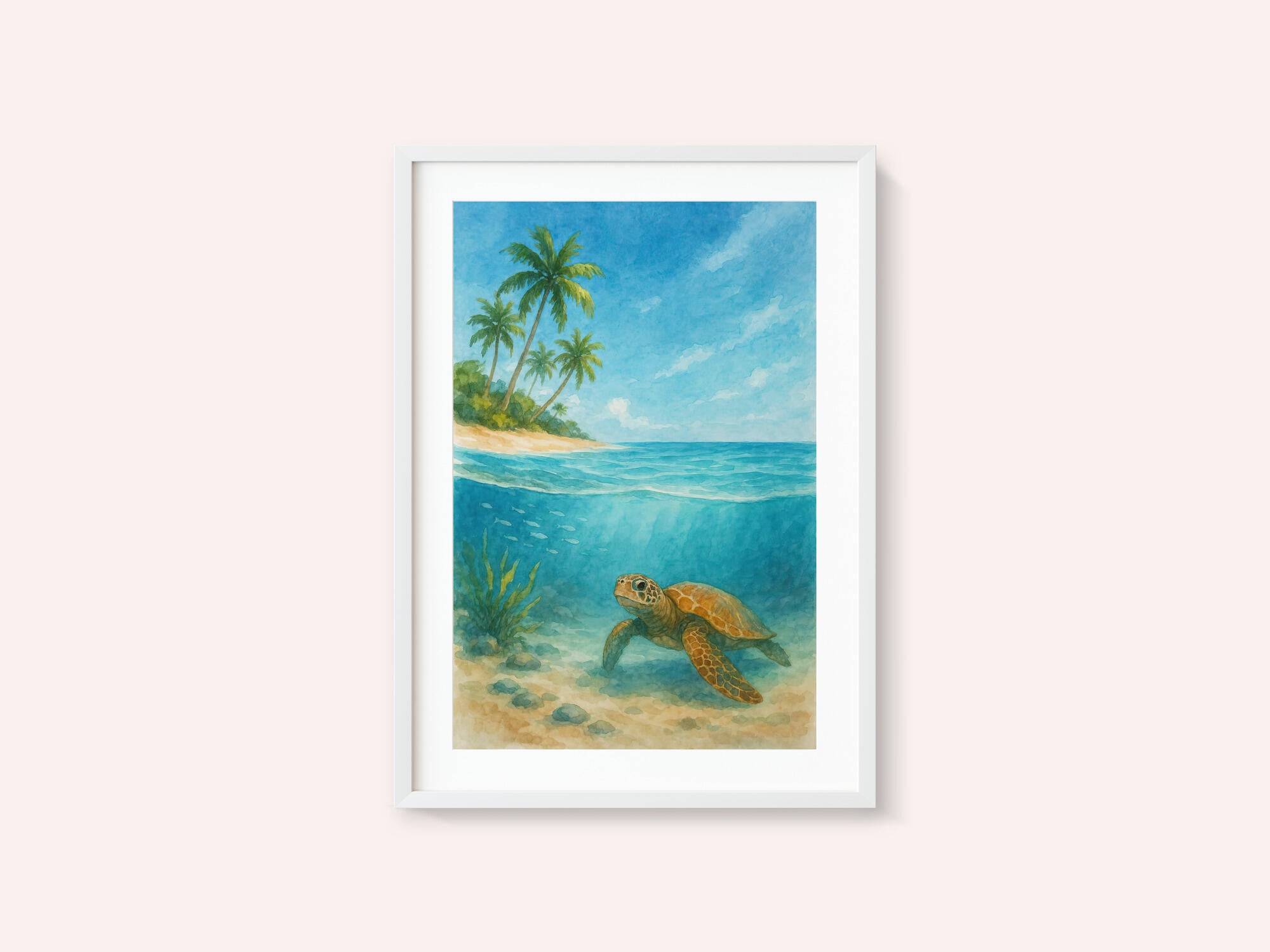 Tropical Sea Turtle View