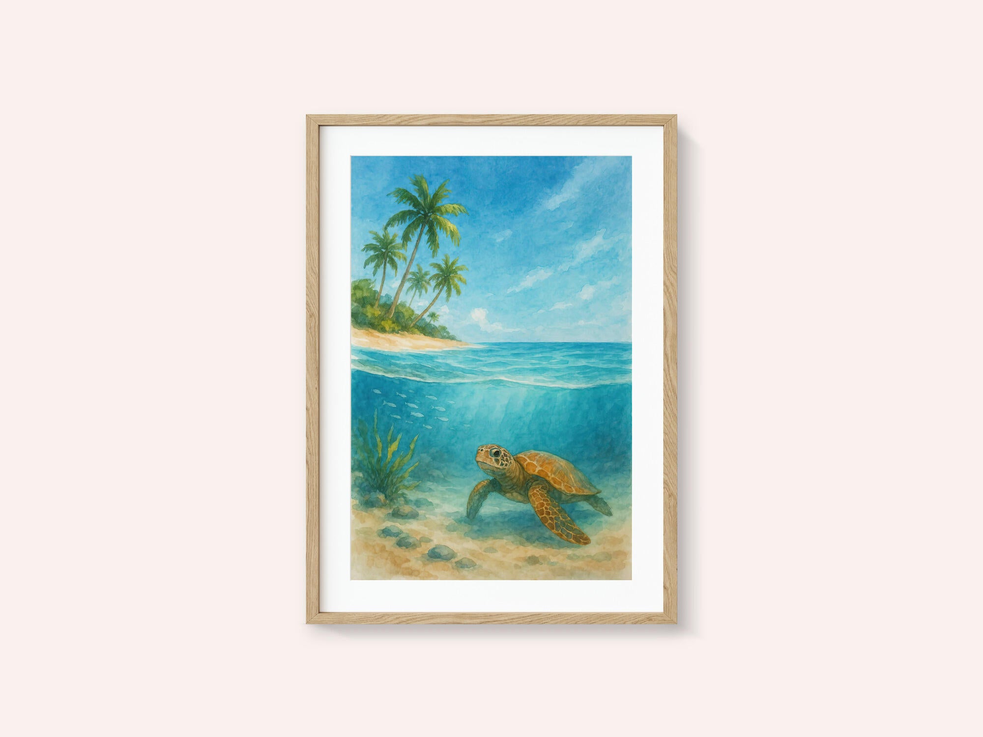 Tropical Sea Turtle View