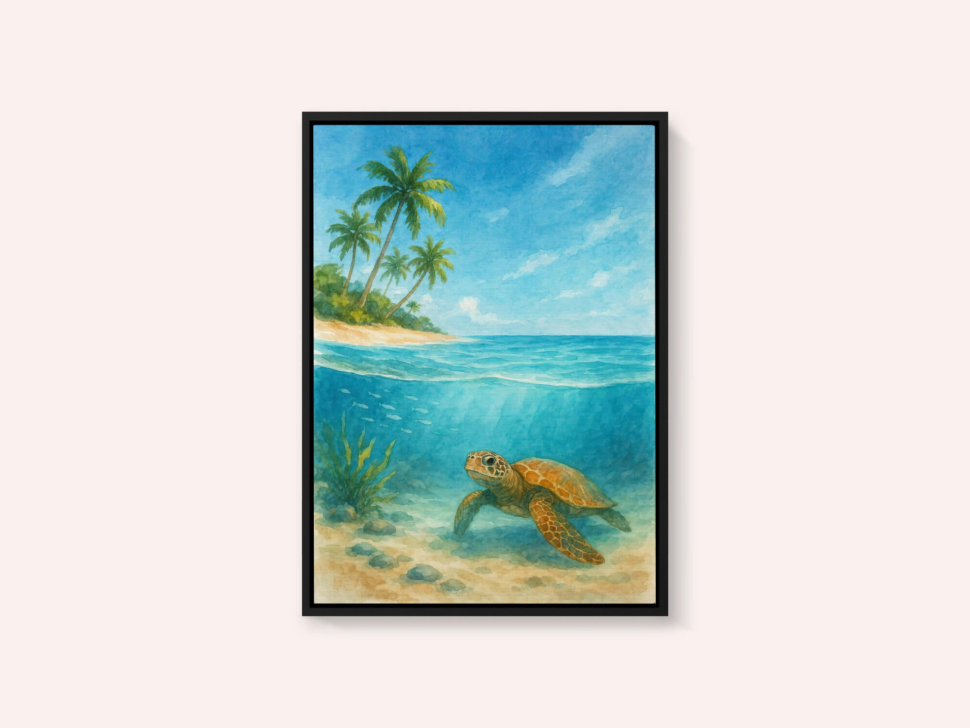 Tropical Sea Turtle View