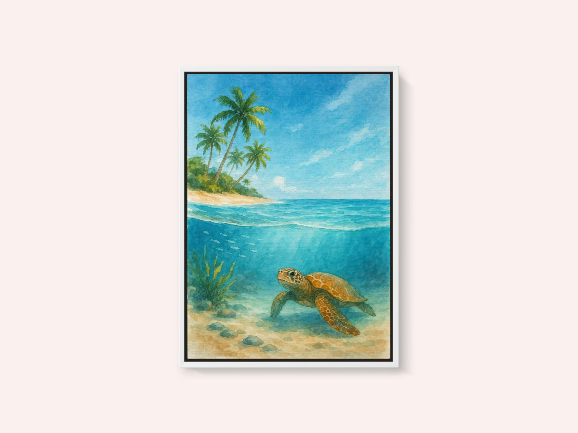 Tropical Sea Turtle View