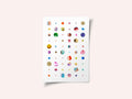 Colorful Watercolor Planets