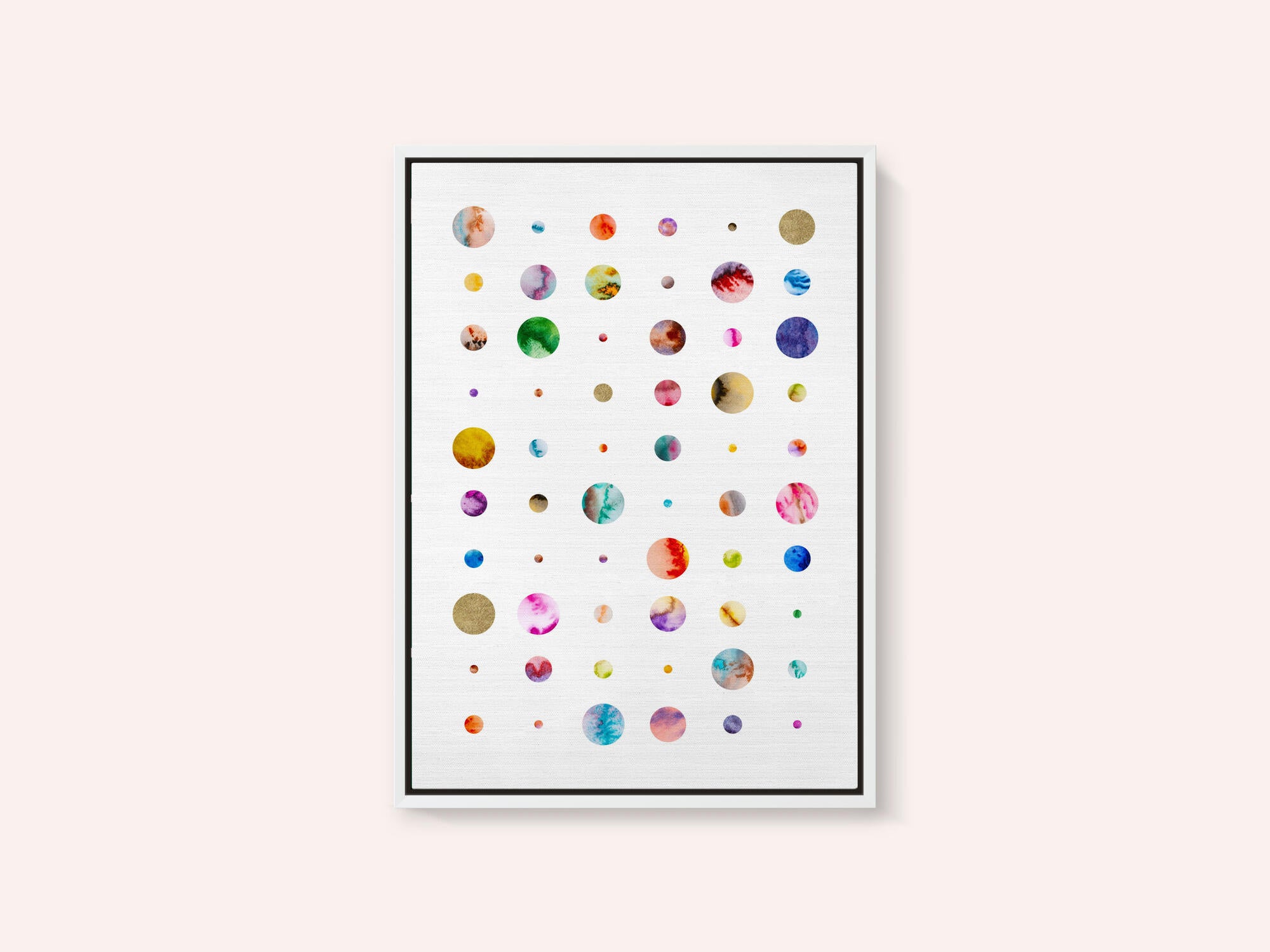 Colorful Watercolor Planets