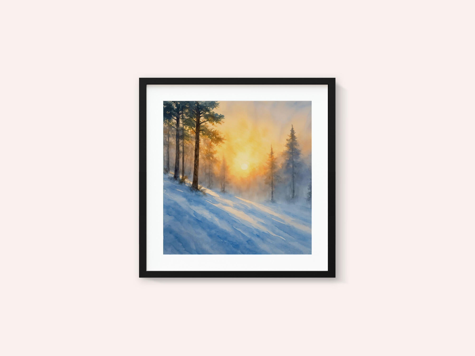 Misty Winter Sunrise