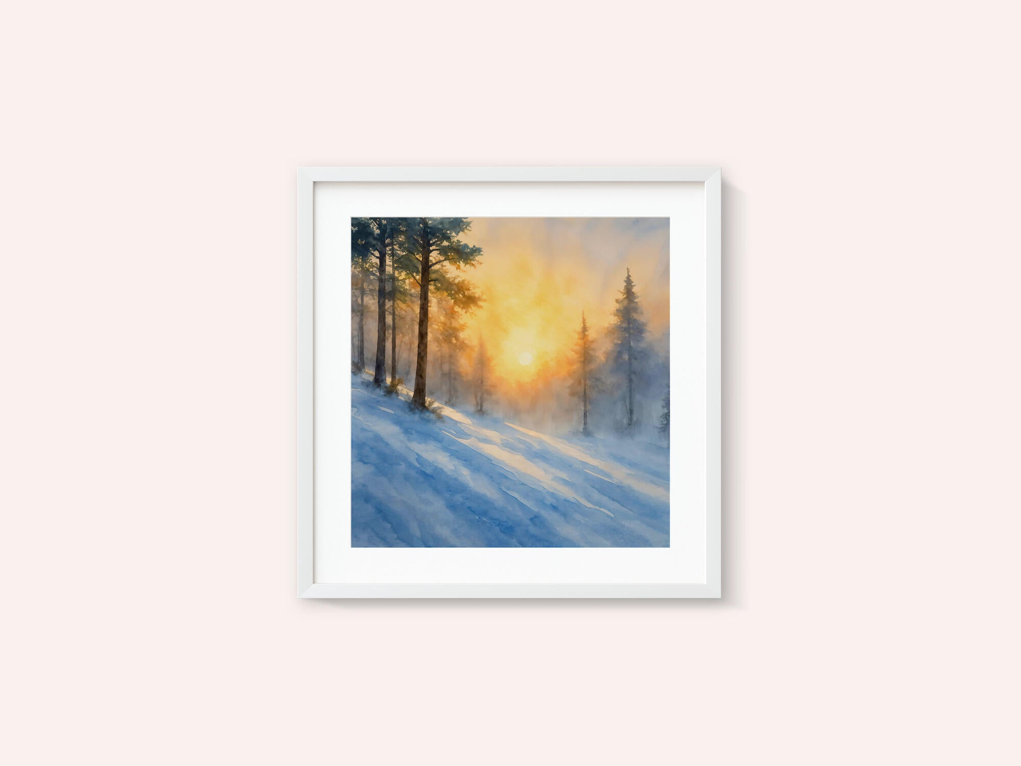 Misty Winter Sunrise